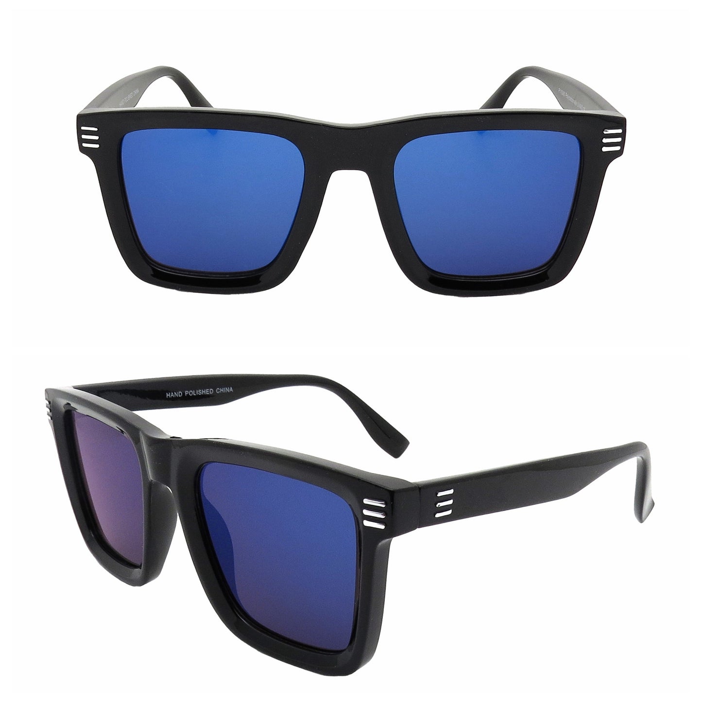 Hendrix - Matte Black / Blue Mirror