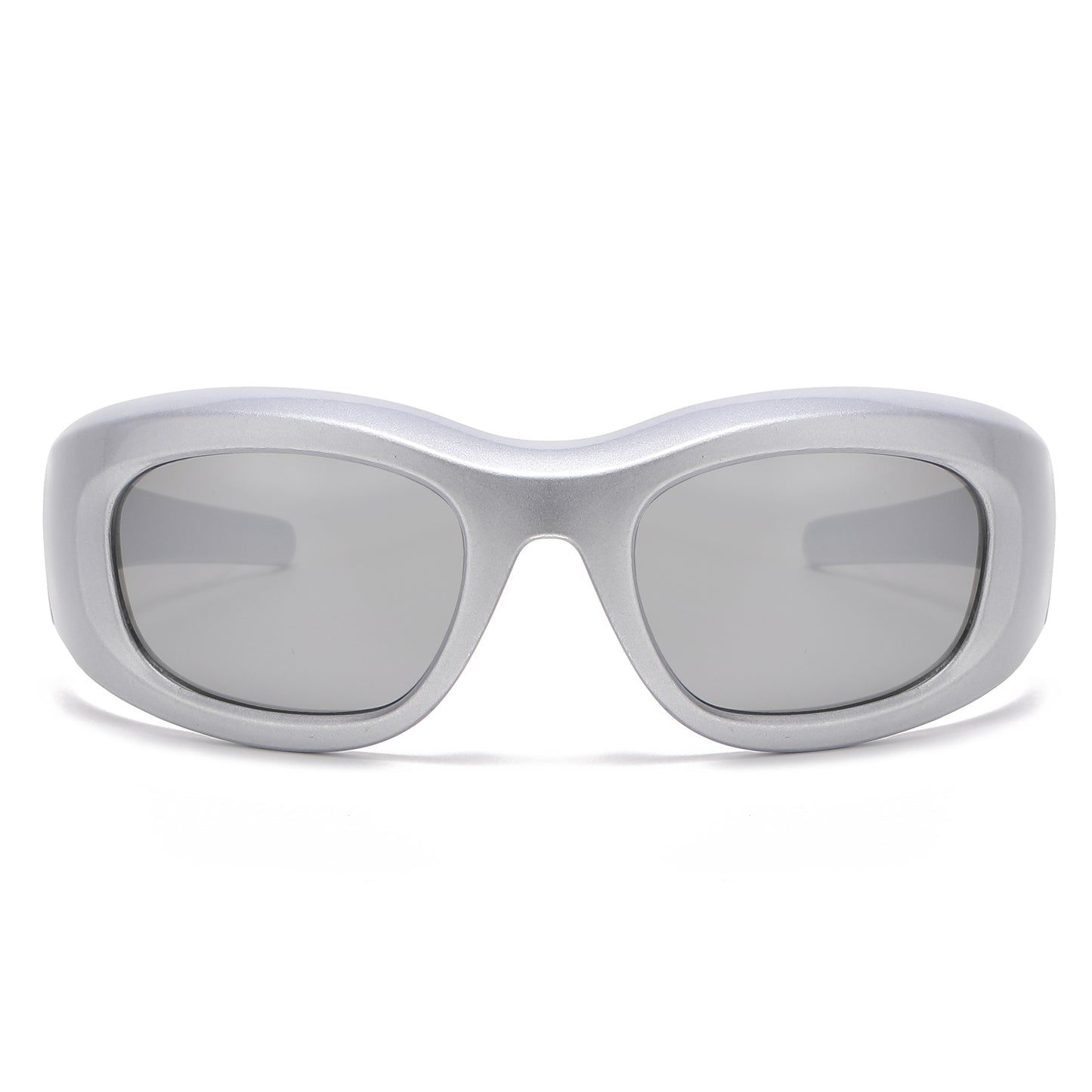 Racer - Metallic Silver / Mirror Grey