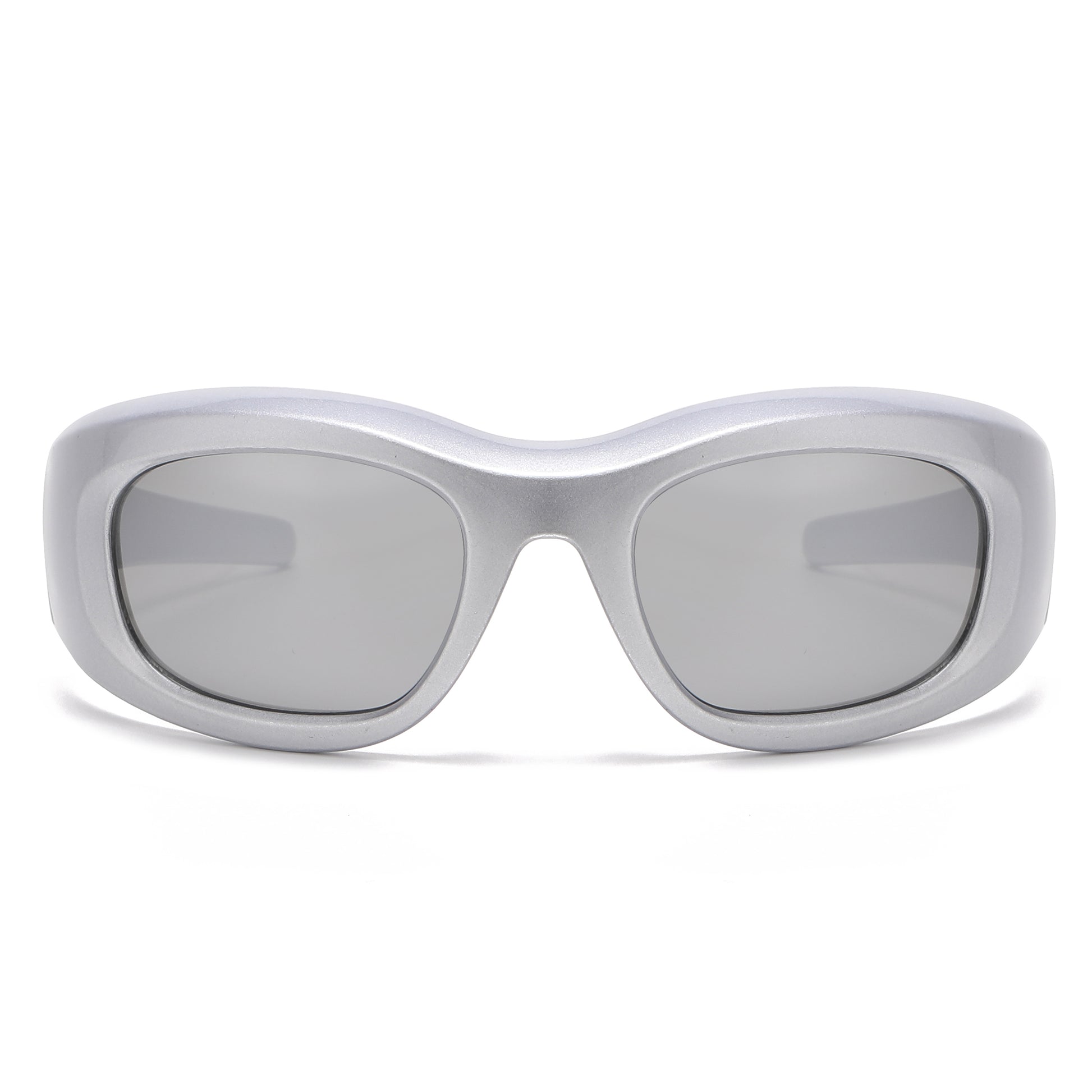 Racer - Metallic Silver / Mirror Grey