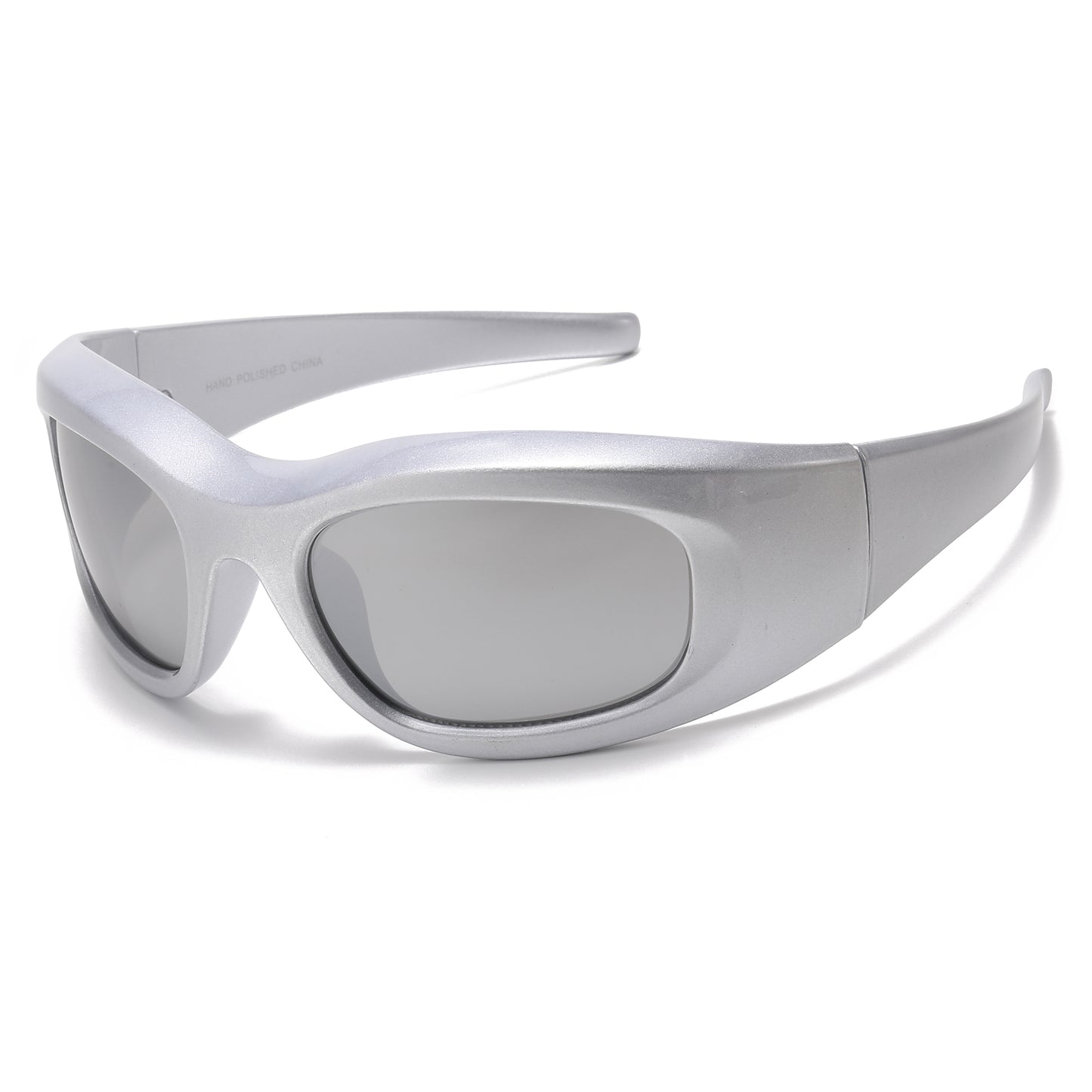 Racer - Metallic Silver / Mirror Grey